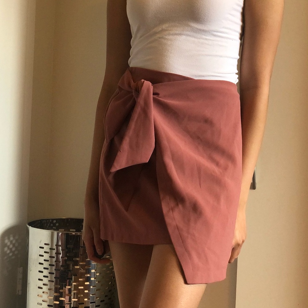 TOPSHOP Asymmetric Wrap Skirt